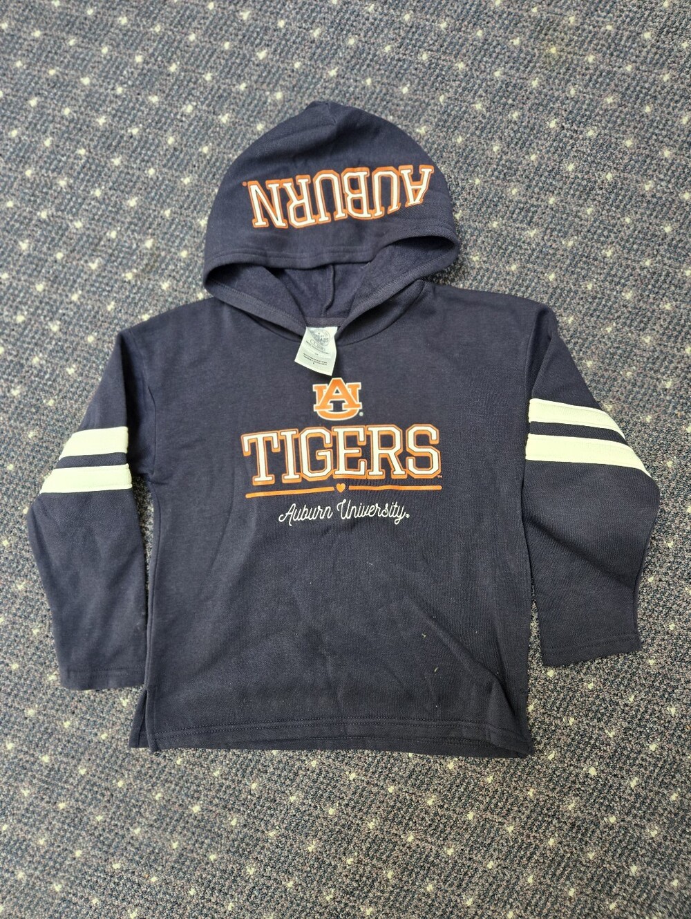 Rivalry Threads Navy & Orange Auburn Tigers Kids Hoodie Size S/6